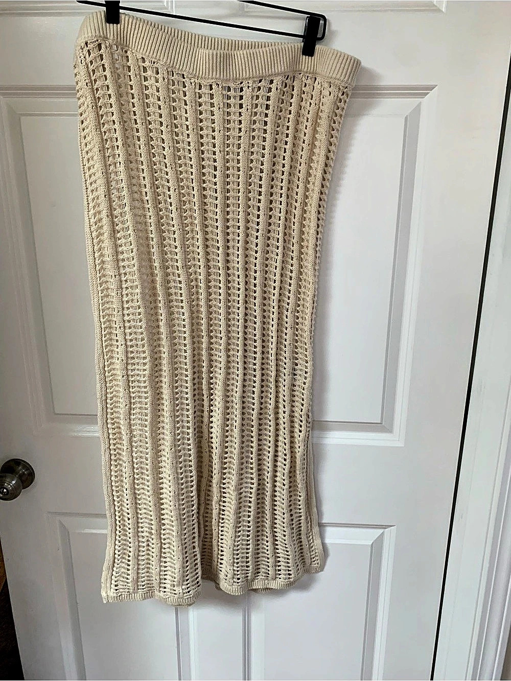 Open-Weave Seaside Cotton Beach Cover Up - XL
